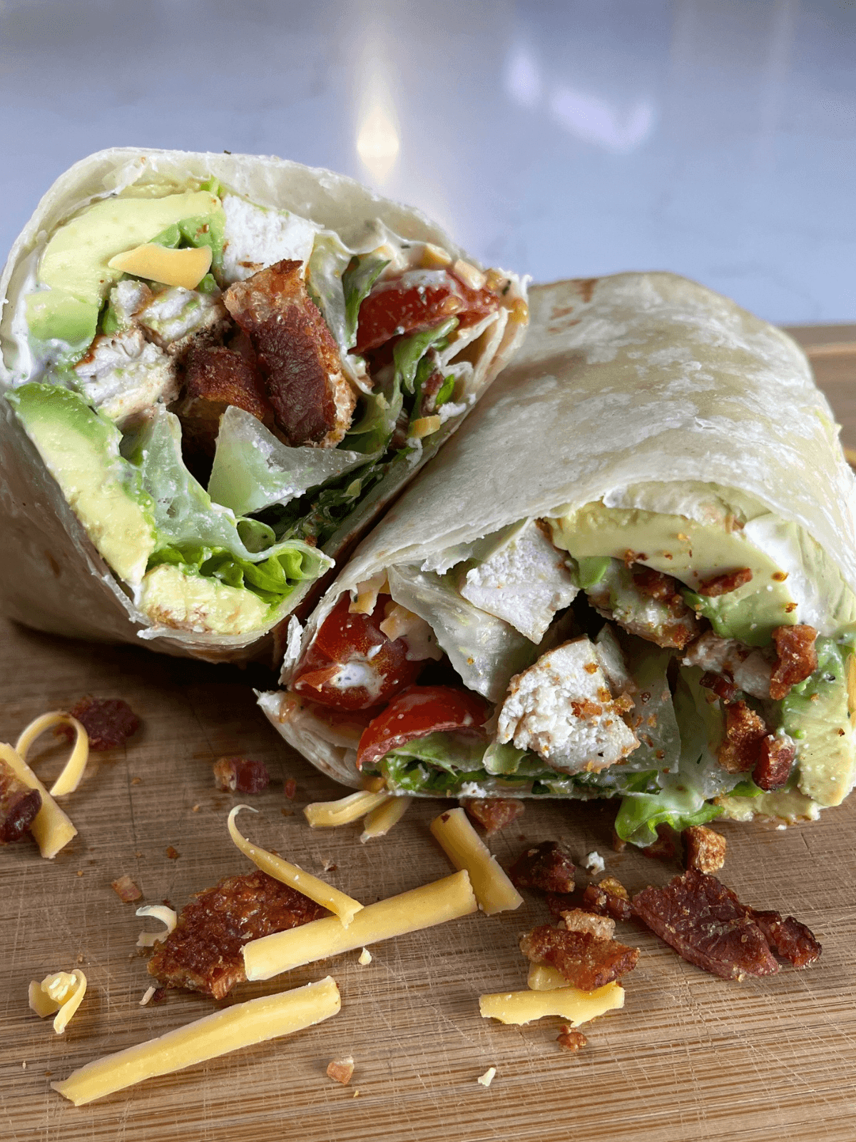 🥓 Chicken Bacon Ranch Wrap (High-Protein Meal Prep)
