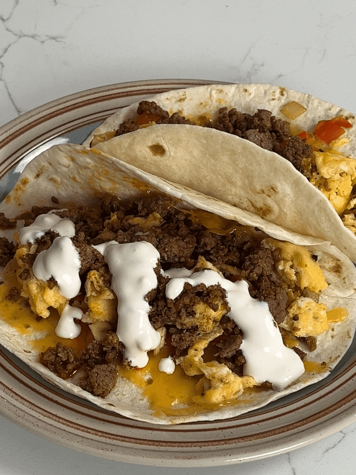 🌮 High-Protein Freezer Breakfast Tacos (Turkey + Beef Chorizo)