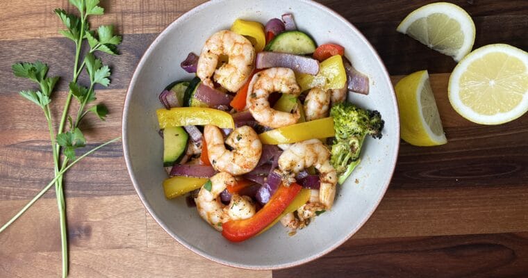 Sheet Pan Shrimp and Roasted Vegetables