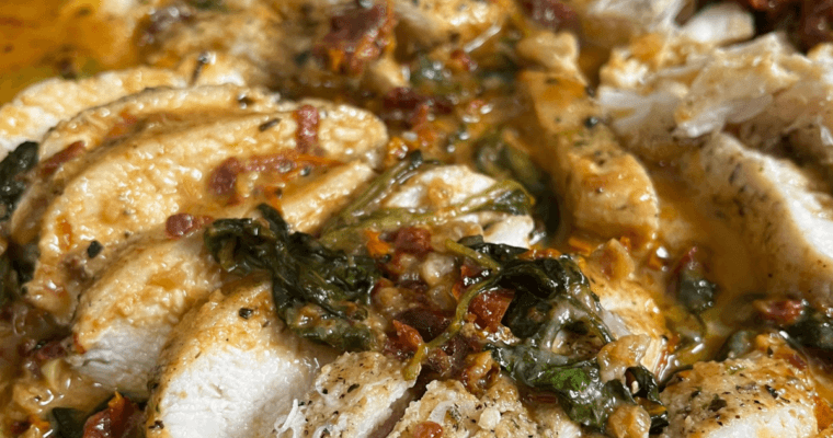 Creamy High-Protein Tuscan Chicken (One Pan, 35 Minutes)
