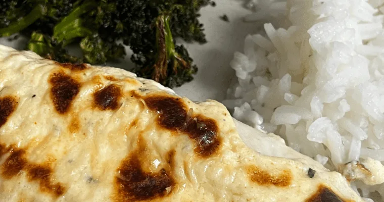 Creamy Parmesan Crusted Tilapia (Easy 20-Minute High-Protein Dinner)
