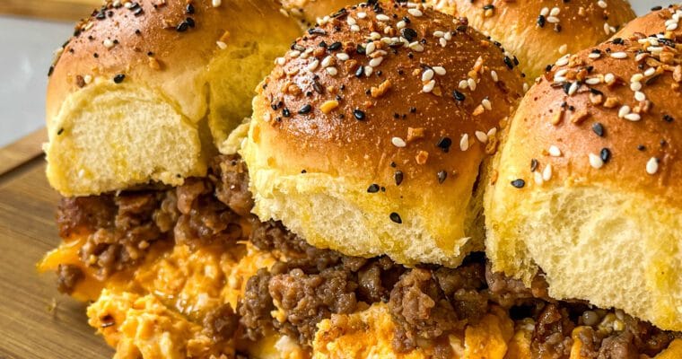 HOT HONEY SAUSAGE BREAKFAST SLIDERS (FREEZER-FRIENDLY + HIGH PROTEIN)